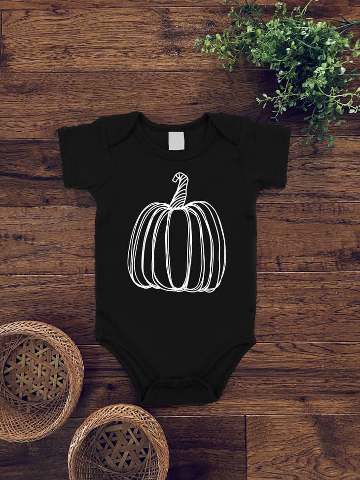 Pumpkin Print Bodysuit