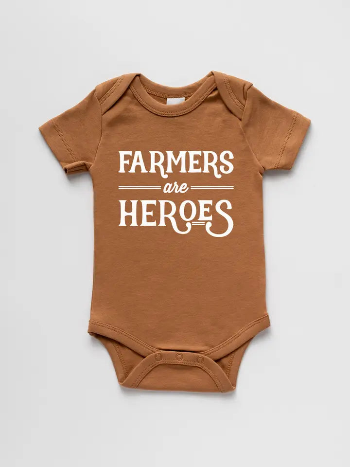 Farmers Are Heroes S/S Bodysuit