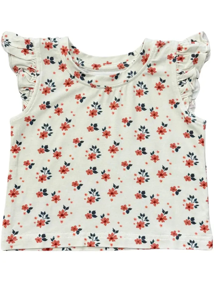 Maya Floral Girl's Sleeveless Top