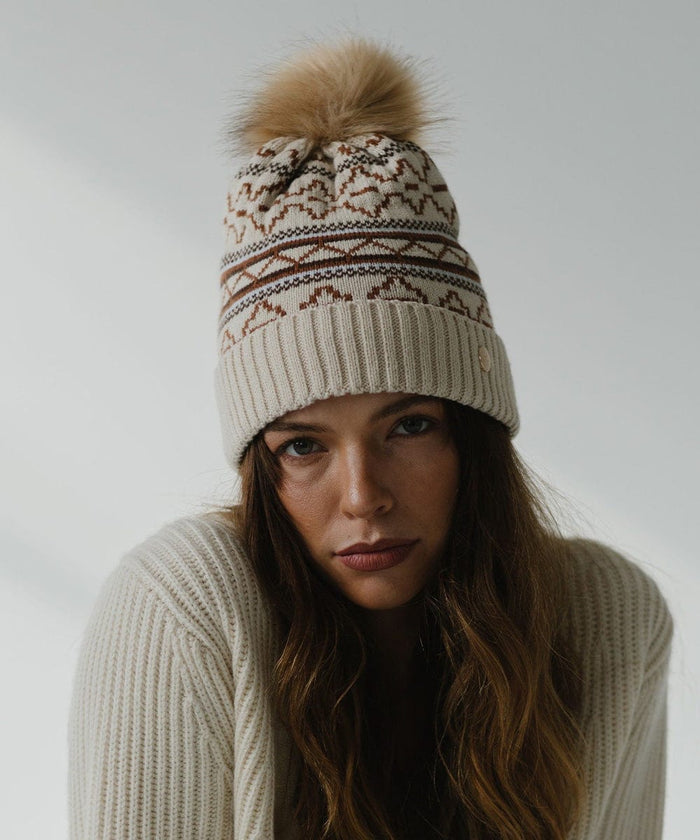 Aspen Knit Print Beanie