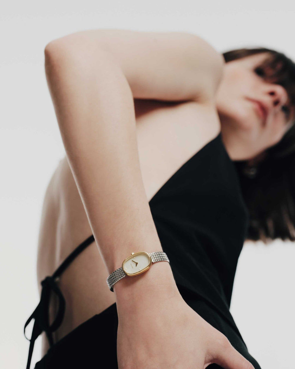 Jane Mini Tethered Metal Bracelet Watch