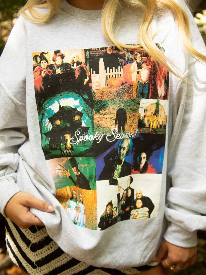 Spooky Season Collage Sweatshirt