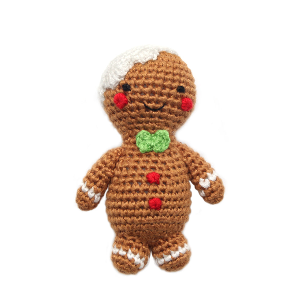 Holiday Gingerbread Man Rattle