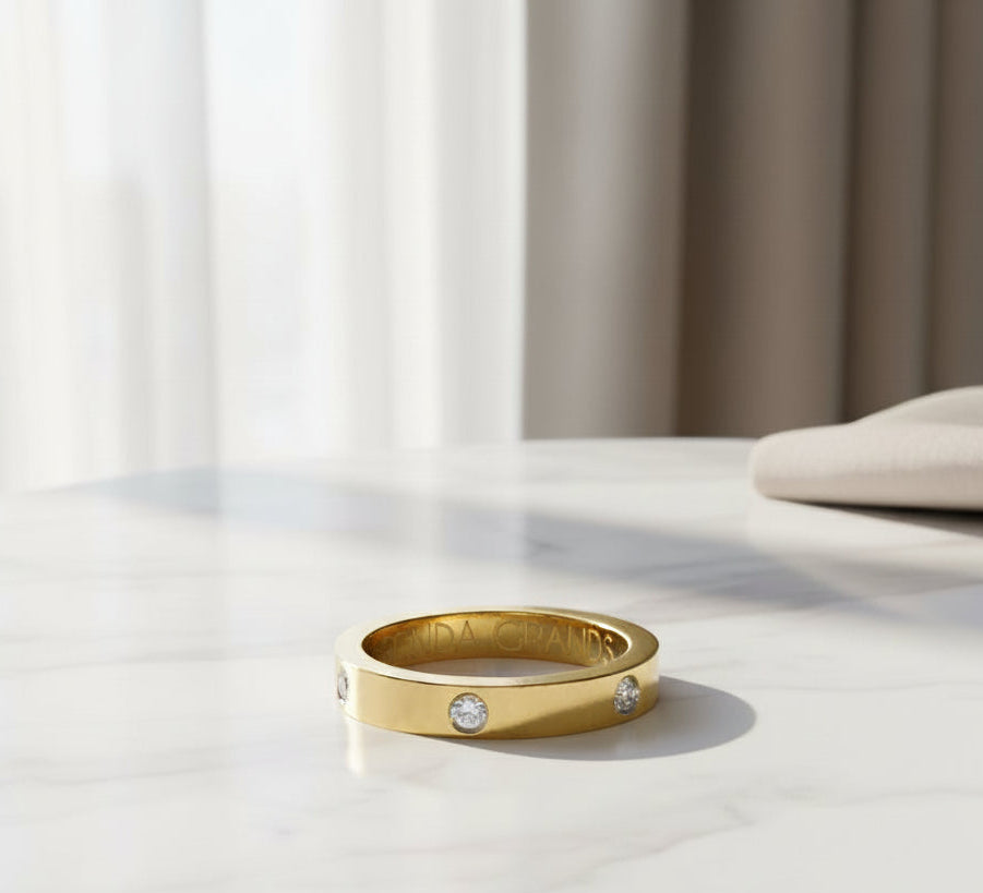 Waterproof Tennis Ring Band