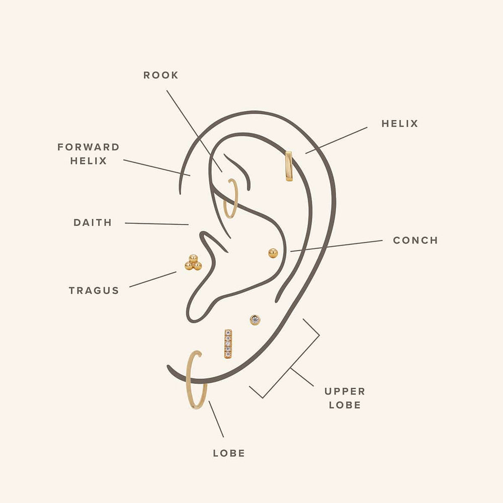 CZ Bezel Live In Stud