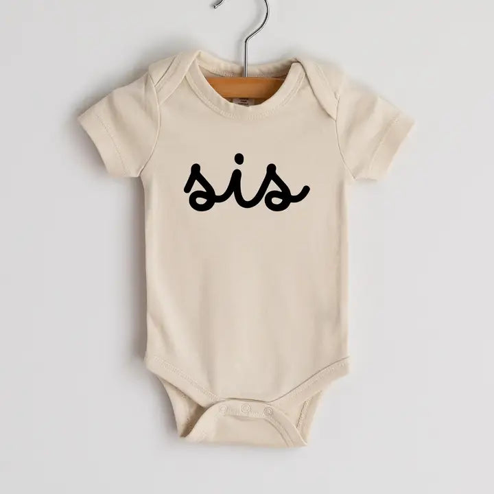 Organic Sis Script Bodysuit