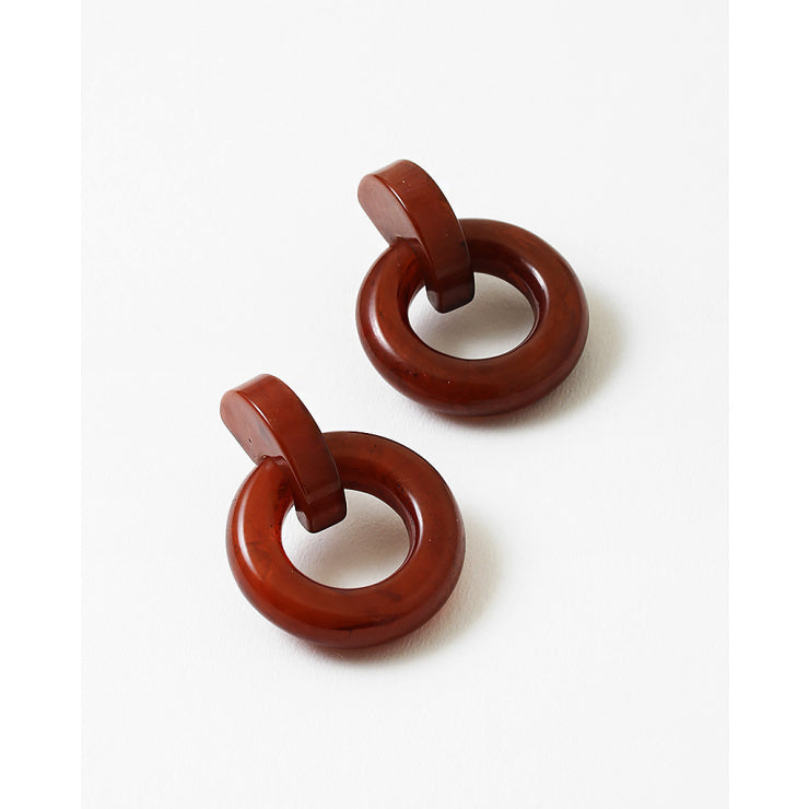 884 Round Resin Earrings