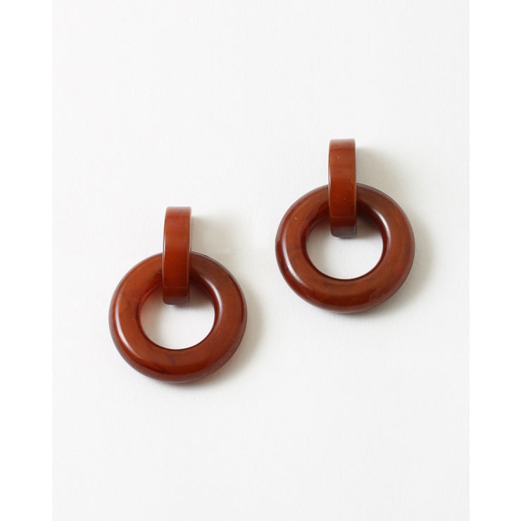 884 Round Resin Earrings