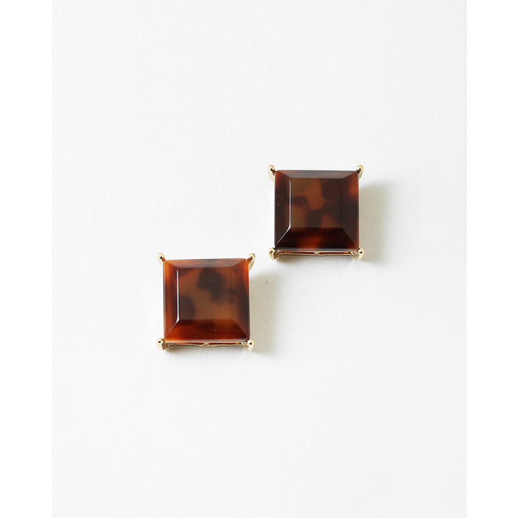 110 Square Resin Post Earrings