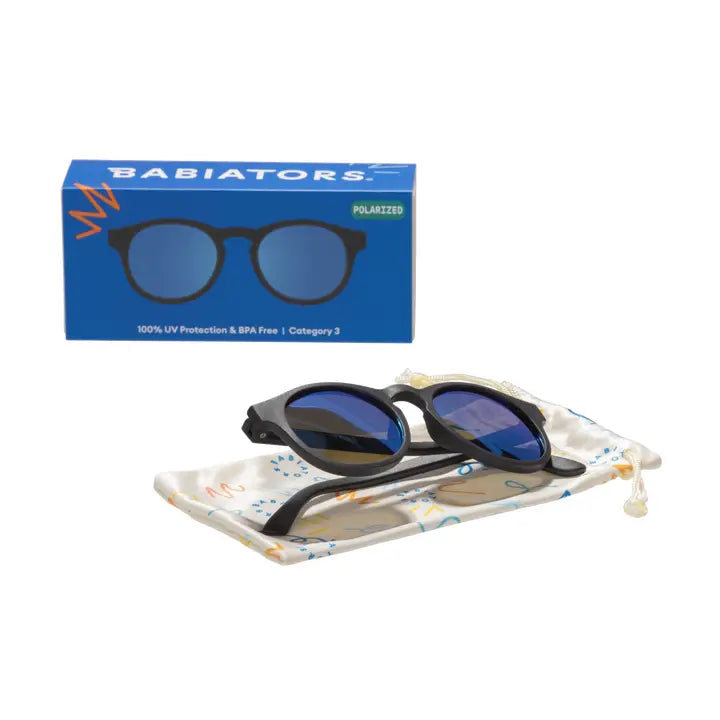 Jet Black Keyhole - Cobalt Polarized Lenses