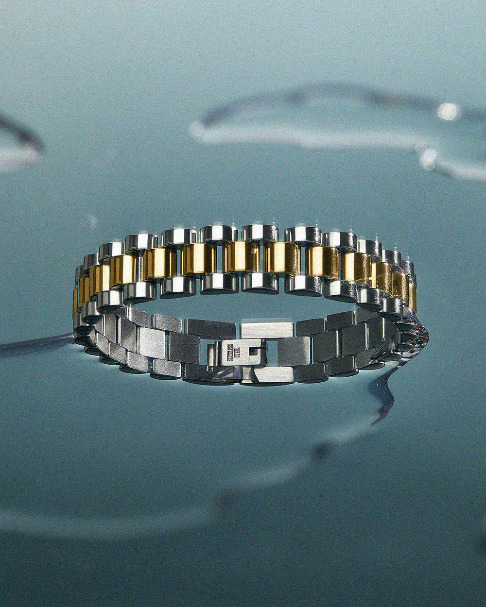 Two-Toned Timepiece Bracelet