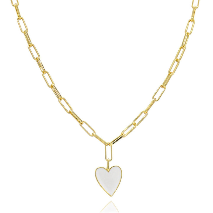 Jamie Enamel Heart Necklace