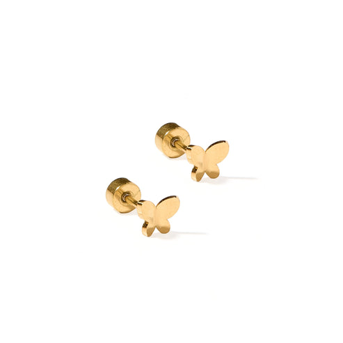 Billie Butterfly Screwback Studs
