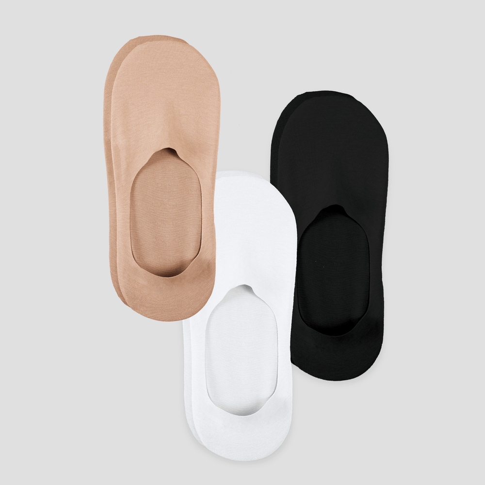 Unisex Mid Cut No Show Socks 3 Pk