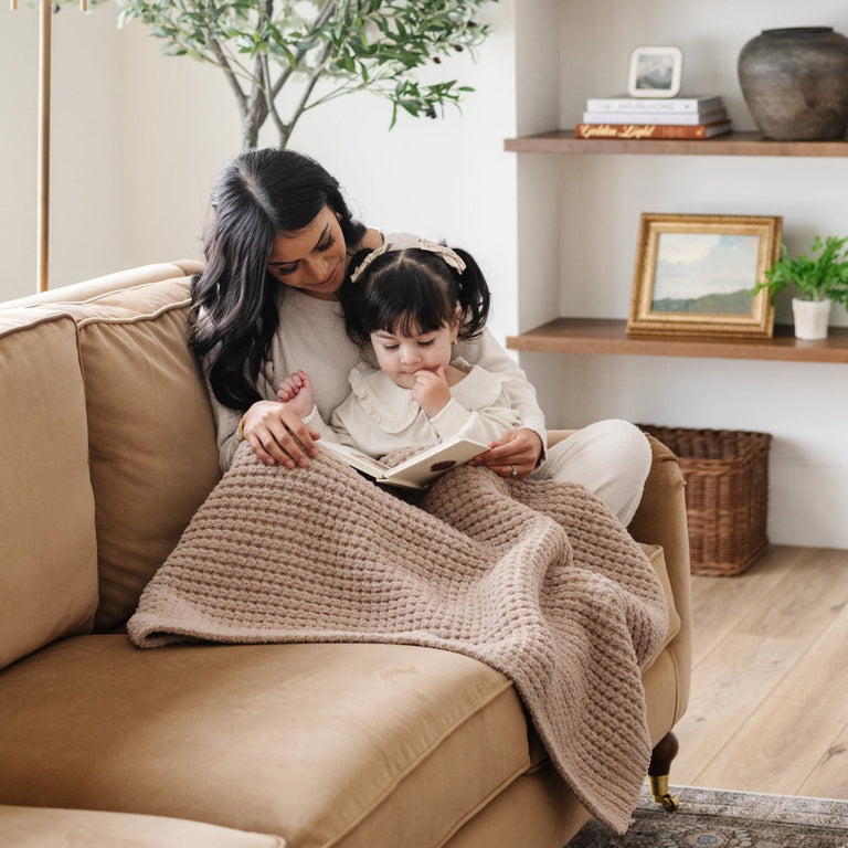 Saranoni Waffle Receiving Blanket