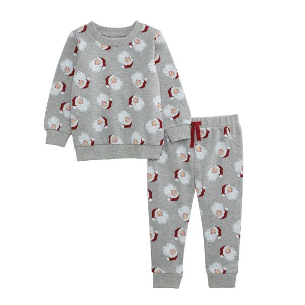 Grey Santa 2-Piece Jogger Set